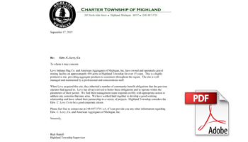 Highland Letter